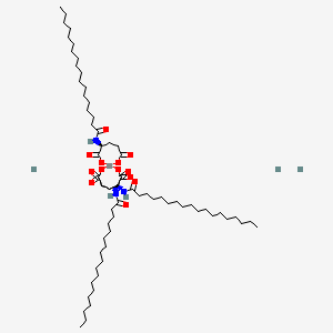 Trihydrogen tris(N-(1-oxooctadecyl)-L-glutamato(2-)-N,O1)aluminate(3-)