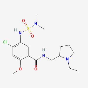 Benzamide, 4-chloro-5-(((dimethylamino)sulfonyl)amino)-N-((1-ethyl-2-pyrrolidinyl)methyl)-2-methoxy-