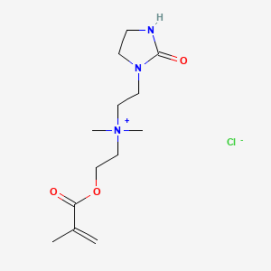 molecular formula C13H24ClN3O3 B12694663 [2-(Methacryloyloxy)ethyl]dimethyl[(2-oxoimidazolidin-1-yl)ethyl]ammonium chloride CAS No. 93919-30-3