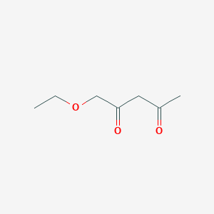 molecular formula C7H12O3 B12694673 1-Ethoxy-2,4-pentanedione CAS No. 20754-01-2