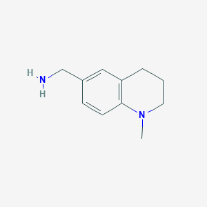 molecular formula C11H16N2 B1269473 1-(1-甲基-1,2,3,4-四氢喹啉-6-基)甲胺 CAS No. 797807-54-6