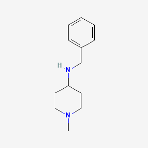 molecular formula C13H20N2 B1269474 N-benzyl-1-methylpiperidin-4-amine CAS No. 194538-07-3