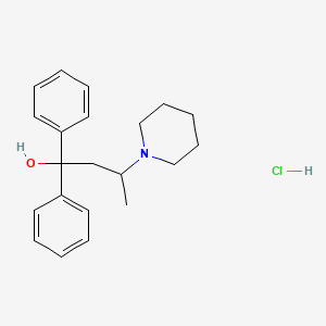 molecular formula C21H28ClNO B12694744 Diphenylpiperidinobutanol hydrochloride CAS No. 55701-20-7