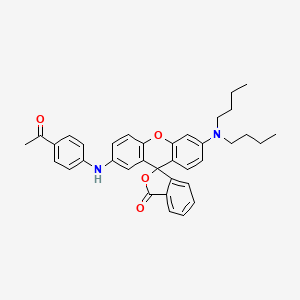 2'-(4-Acetylphenylamino)-6'-(dibutylamino)spiro(isobenzofuran-1(3H)-9'(9H)-xanthene)-3-one