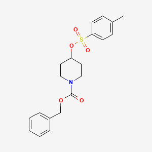 molecular formula C20H23NO5S B1269477 Benzyl 4-(tosyloxy)piperidine-1-carboxylate CAS No. 196601-12-4