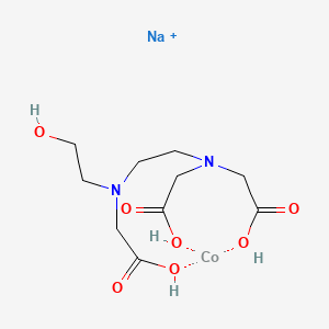 Sodium (N-(2-(bis(carboxymethyl)amino)ethyl)-N-(2-hydroxyethyl)glycinato(3-))cobaltate(1-)