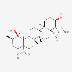 molecular formula C30H48O6 B12694817 Clethric acid CAS No. 68800-57-7