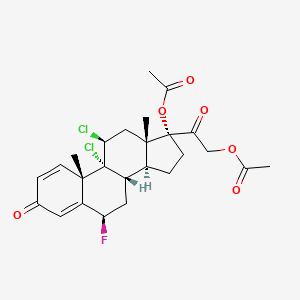 9,11beta-Dichloro-6beta-fluoro-17,21-dihydroxypregna-1,4-diene-3,20-dione 17,21-di(acetate)