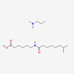 molecular formula C15H29NO3.C5H13N<br>C20H42N2O3 B12694826 Einecs 306-740-3 CAS No. 97403-78-6