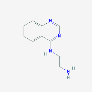 molecular formula C10H12N4 B1269486 N-(2-氨基乙基)喹唑啉-4-胺 CAS No. 1013-37-2