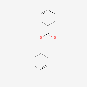 3-Cyclohexene-1-carboxylic acid, 1-methyl-1-(4-methyl-3-cyclohexen-1-yl)ethyl ester