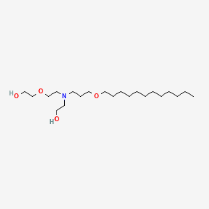 molecular formula C21H45NO4 B12694865 2-[[3-(Dodecyloxy)propyl][2-(2-hydroxyethoxy)ethyl]amino]ethanol CAS No. 85068-68-4