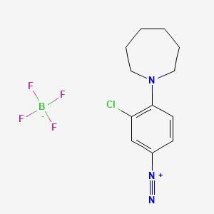 3-Chloro-4-hexahydro-1H-azepin-1-yl-benzenediazonium tetrafluoroborate