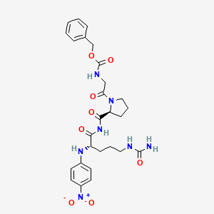 N-(Benzyloxycarbonyl)glycyl-L-prolyl-N5-carbamoyl-N-(4-nitrophenyl)-L-ornithinamide