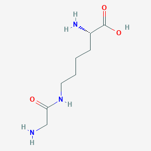 molecular formula C8H17N3O3 B12694897 Glycyl-isolysine CAS No. 1191-22-6