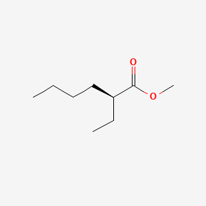 molecular formula C9H18O2 B12694908 Methyl 2-ethylhexanoate, (S)- CAS No. 143005-67-8