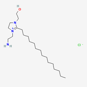 1-(2-Aminoethyl)-4,5-dihydro-3-(2-hydroxyethyl)-2-pentadecyl-1H-imidazolium chloride