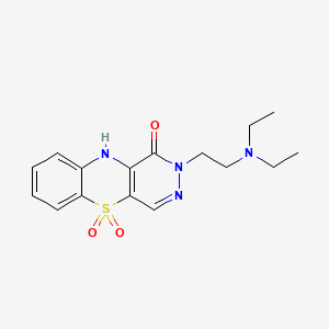 1H-Pyridazino(4,5-b)(1,4)benzothiazin-1-one, 2,10-dihydro-2-(2-(diethylamino)ethyl)-, 5,5-dioxide