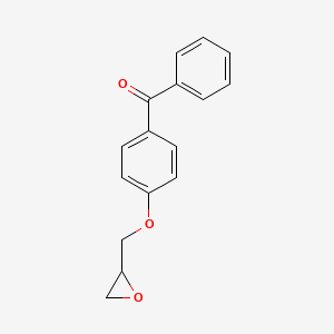 molecular formula C16H14O3 B1269495 2-(4-Benzoylphenoxymethyl)oxirane CAS No. 19533-07-4