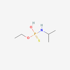 molecular formula C5H14NO2PS B12694979 O-Ethyl (1-methylethyl)phosphoramidothioate CAS No. 43156-91-8