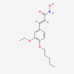 3-Ethoxy-4-pentoxycinnamohydroxamic acid