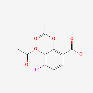 molecular formula C11H8IO6- B12695067 2-Diacetoxyiodobenzoate CAS No. 67106-44-9