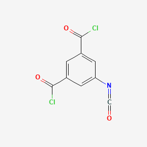 molecular formula C9H3Cl2NO3 B12695072 Isocyanotoisophthaloyl chloride CAS No. 109069-53-6