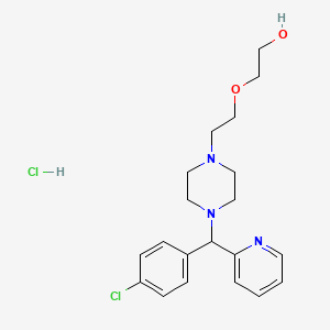 2-(2-(4-(p-Chloro-alpha-2-pyridylbenzyl)piperazin-1-yl)ethoxy)ethanol hydrochloride