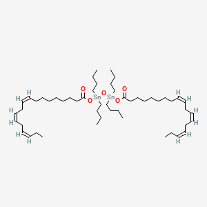 molecular formula C52H94O5Sn2 B12695076 (9Z,12Z,15Z)-1,1,3,3-Tetrabutyl-1,3-bis(octadeca-9,12,15-trienoyloxy)distannoxane CAS No. 94349-25-4