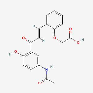 (E)-(2-(3-(5-(Acetylamino)-2-hydroxyphenyl)-3-oxo-1-propenyl)phenoxy)acetic acid