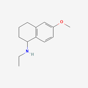 molecular formula C13H19NO B12695108 N-Ethyl-1,2,3,4-tetrahydro-6-methoxy-1-naphthalenamine CAS No. 52373-03-2