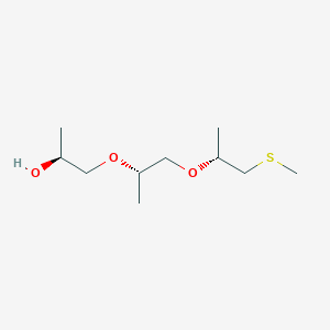 molecular formula C10H22O3S B12695113 2-Propanol, 1-(1-methyl-2-(1-methyl-2-(methylthio)ethoxy)ethoxy)- CAS No. 72187-26-9