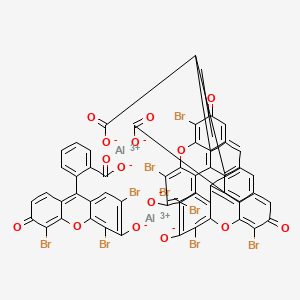 molecular formula C60H21Al2Br9O15 B12695136 Dialuminium tris(2-(2,4,5-tribromo-6-oxido-3-oxoxanthen-9-yl)benzoate) CAS No. 97889-89-9