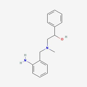 molecular formula C16H20N2O B12695148 alpha-((((2-Aminophenyl)methyl)methylamino)methyl)benzyl alcohol CAS No. 65514-97-8