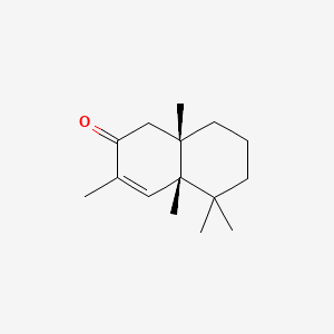 molecular formula C15H24O B12695149 (cis)-4a,5,6,7,8,8a-Hexahydro-3,4a,5,5,8a-pentamethylnaphthalene-2(1H)-one CAS No. 35275-39-9