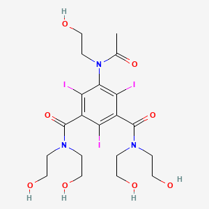 Isophthalamide, 5-(N-(2-hydroxyethyl)acetamido)-N,N,N',N'-tetrakis(2-hydroxyethyl)-2,4,6-triiodo-