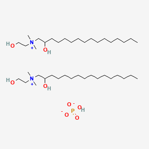 Bis((2-hydroxyethyl)(2-hydroxyhexadecyl)dimethylammonium) hydrogenphosphate