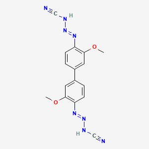 3,3'-(3,3'-Dimethoxy(1,1'-biphenyl)-4,4'-diyl)bis(1-triazene-1-carbonitrile)