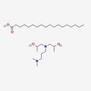 1-[3-(Dimethylamino)propyl-(2-hydroxypropyl)amino]propan-2-ol;octadecanoic acid