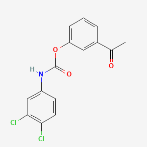 Carbanilic acid, 3,4-dichloro-, ester with 3'-hydroxyacetophenone