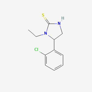 5-(2-Chlorophenyl)-1-ethyl-2-imidazolidinethione