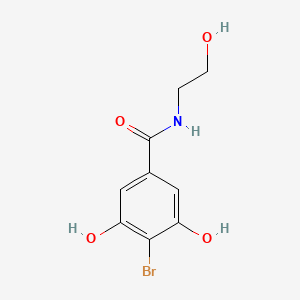 4-Bromo-3,5-dihydroxy-N-(2-hydroxyethyl)benzamide