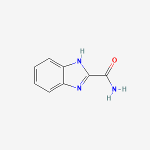 molecular formula C8H7N3O B1269541 1H-Benzo[d]imidazole-2-carboxamide CAS No. 5805-52-7