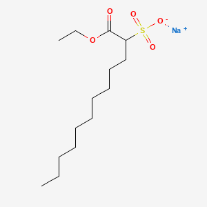 Dodecanoic acid, 2-sulfo-, 1-ethyl ester, sodium salt