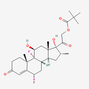 6alpha,9-Difluoro-11beta,17,21-trihydroxy-16alpha-methylpregn-4-ene-3,20-dione 21-pivalate