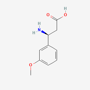 molecular formula C10H13NO3 B1269552 (S)-3-Amino-3-(3-methoxyphenyl)propanoic acid CAS No. 783300-35-6