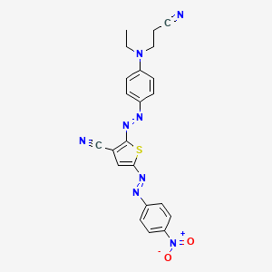 2-((4-((2-Cyanoethyl)ethylamino)phenyl)azo)-5-((4-nitrophenyl)azo)thiophene-3-carbonitrile