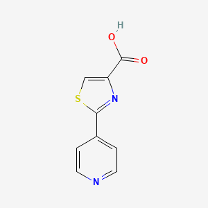 molecular formula C9H6N2O2S B1269555 2-(4-Pyridyl)thiazole-4-carboxylic acid CAS No. 21278-86-4