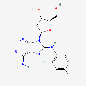 8-((2-Chloro-4-methylphenyl)amino)-2'-deoxyadenosine