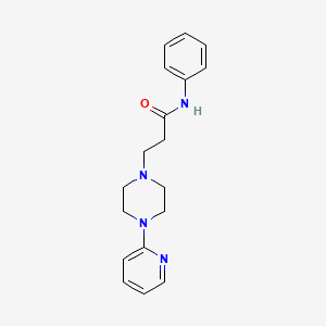 1-Piperazinepropanamide, N-phenyl-4-(2-pyridinyl)-